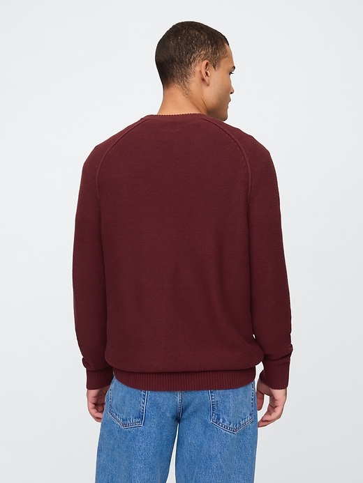 Image number 2 showing, Garter Crewneck Sweater
