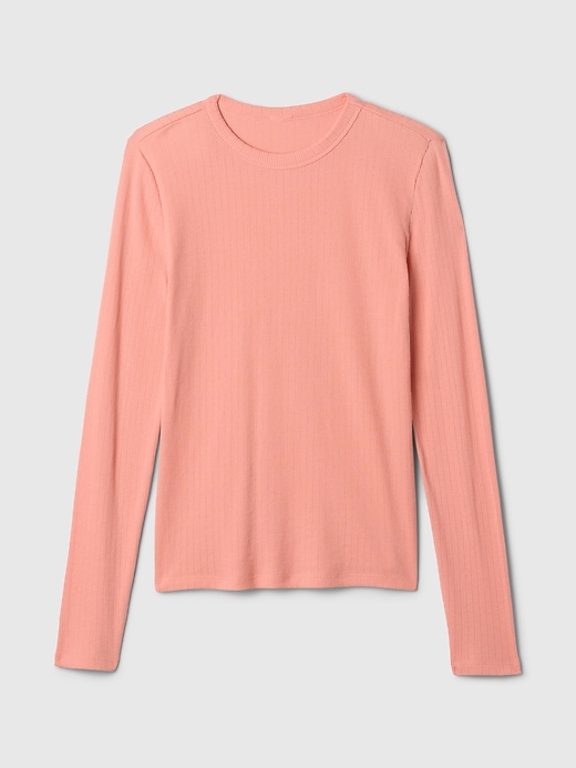 Image number 5 showing, Pointelle Crewneck T-Shirt