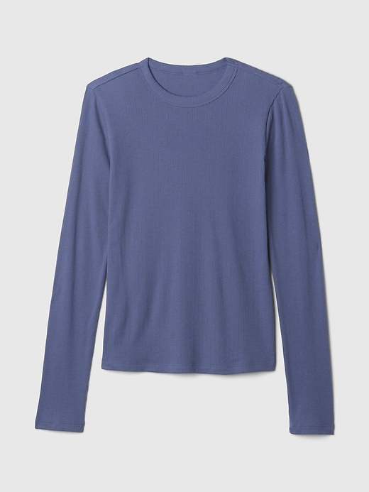 Image number 5 showing, Pointelle Crewneck T-Shirt