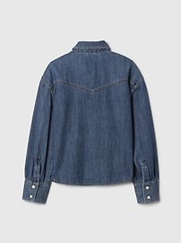 さよちゃん専用【U LAN】Briggs Denim Western Kids Oversized Denim Western Shirt | Gap Factory