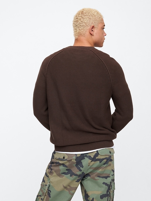 Image number 2 showing, Garter Crewneck Sweater