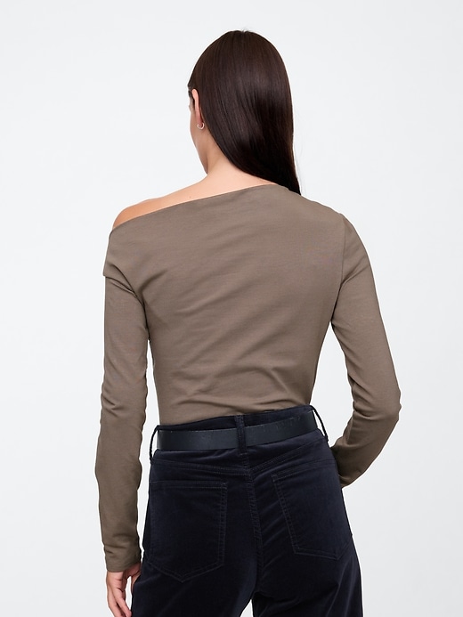 Stretch Jersey One-Shoulder Top | Gap Factory Stretch Jersey One-Shoulder Top | Gap Factory