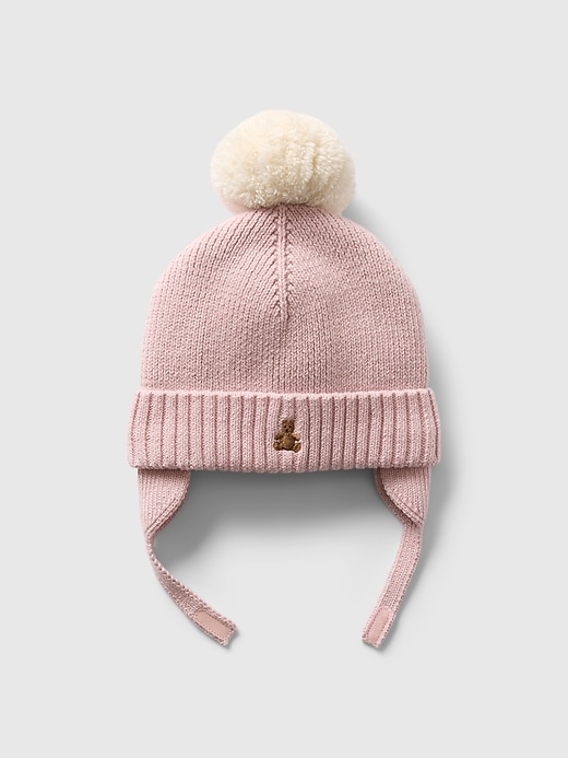 帽子 90's old gap mulch border ponpon beanie Baby Sherpa-Lined Poof Beanie | Gap Factory