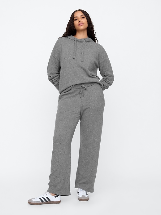 Image number 5 showing, CashSoft Wide-Leg Sweater Pants