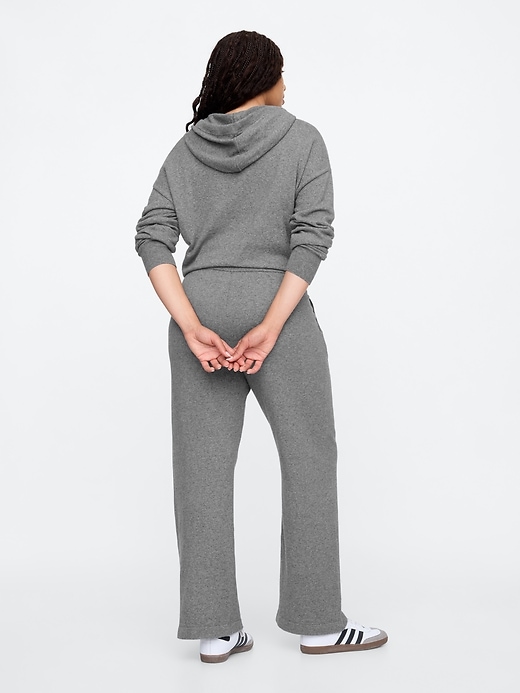 Image number 6 showing, CashSoft Wide-Leg Sweater Pants