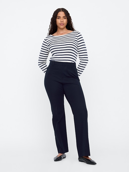 Image number 5 showing, Mid Rise Baby Boot Pants in Bi-Stretch