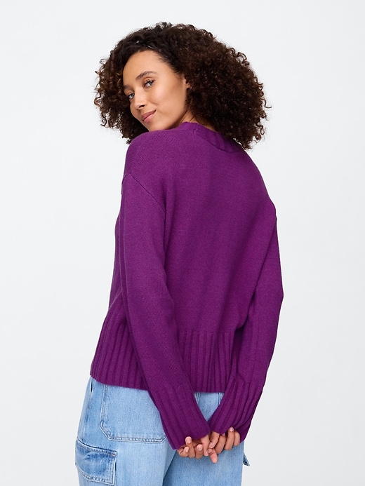 Image number 2 showing, CashSoft Relaxed Crewneck Sweater