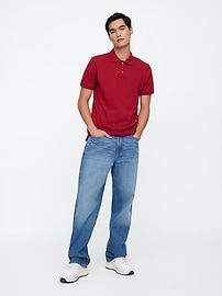 Colorblock Stretch Pique Polo Shirt | Gap Factory