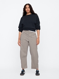 High Rise Barrel Khakis