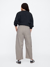 High Rise Barrel Khakis