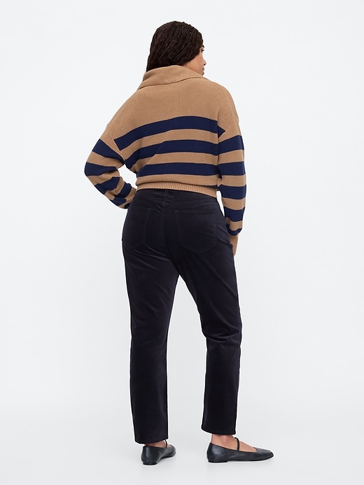 Image number 6 showing, High Rise Soft Vintage Slim Velvet Pants
