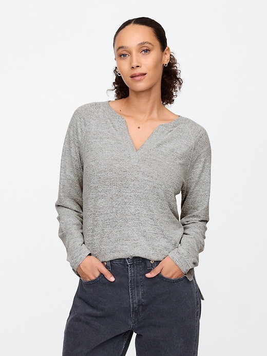 Image number 1 showing, Relaxed Softspun Tunic T-Shirt