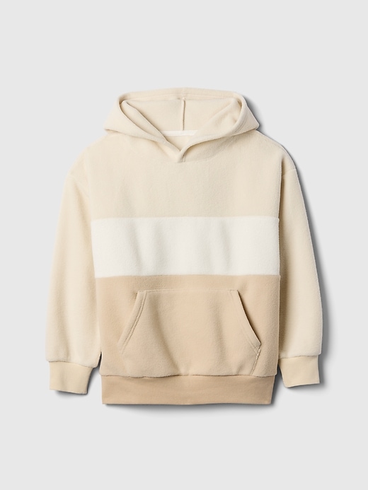 Image number 1 showing, Kids Oversized Colorblock Polar Fleece Hoodie