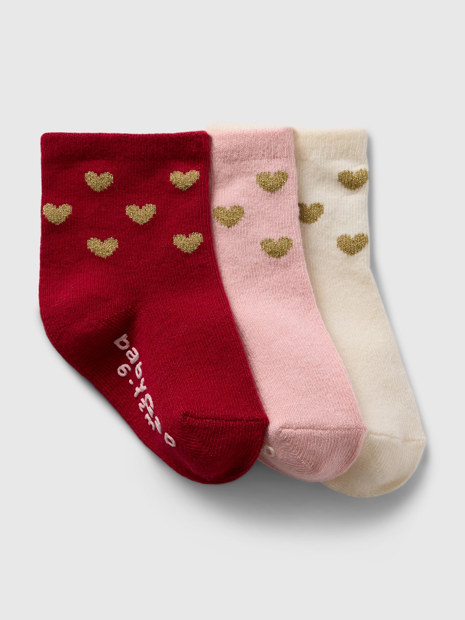 babyGap Valentines Day Crew Socks (3-Pack)