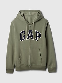 Relaxed Gap Logo Zip Hoodie