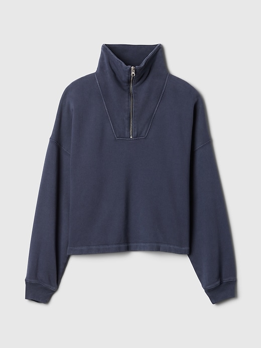 Oversized Quarter-Zip Sweatshirt | Gap Factory