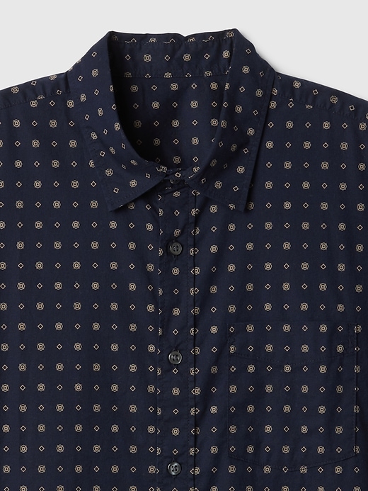 Image number 4 showing, Stretch Poplin Shirt in Standard Fit