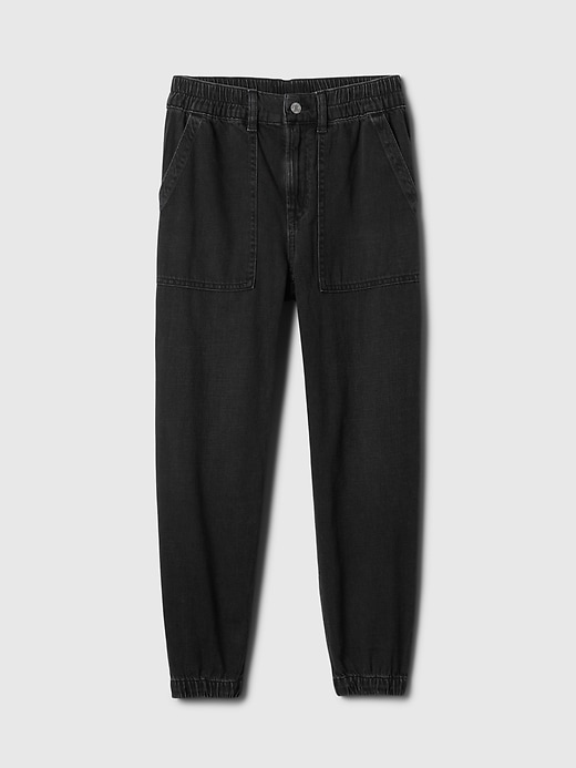 Image number 7 showing, High Rise Denim Utility Joggers