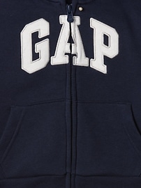 babyGap Relaxed Print Logo Zip Hoodie