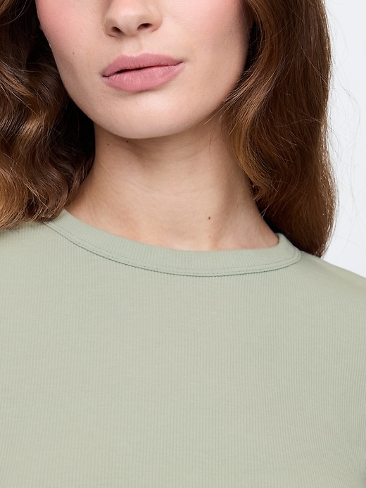 Image number 4 showing, Ribbed Crewneck T-Shirt