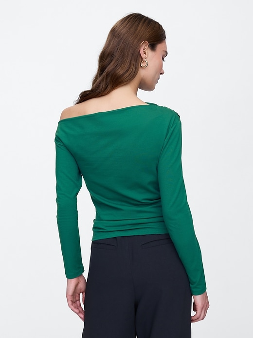 Stretch Jersey One-Shoulder Top | Gap Factory