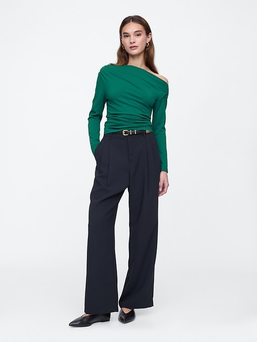 Stretch Jersey One-Shoulder Top | Gap Factory