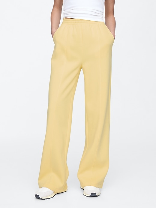 Image number 3 showing, Seamed Wide-Leg Pants