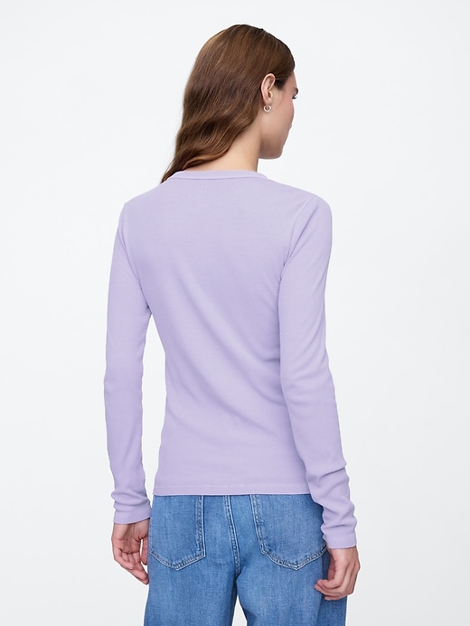Image number 2 showing, Ribbed Crewneck T-Shirt