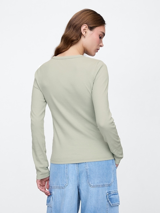 Image number 2 showing, Ribbed Crewneck T-Shirt