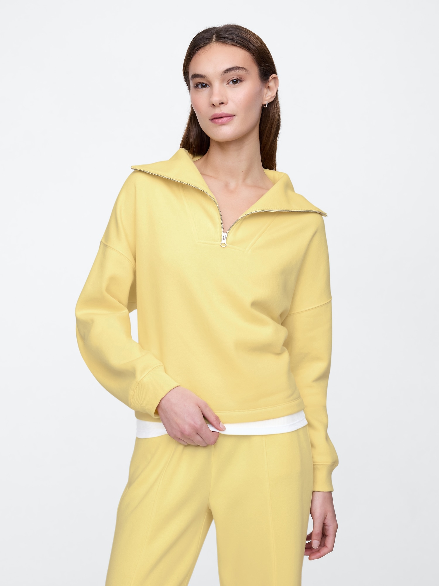 Oversized Quarter-Zip Sweatshirt