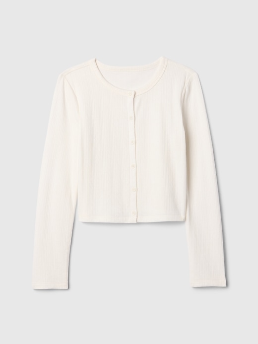 Image number 1 showing, Kids Pointelle Top