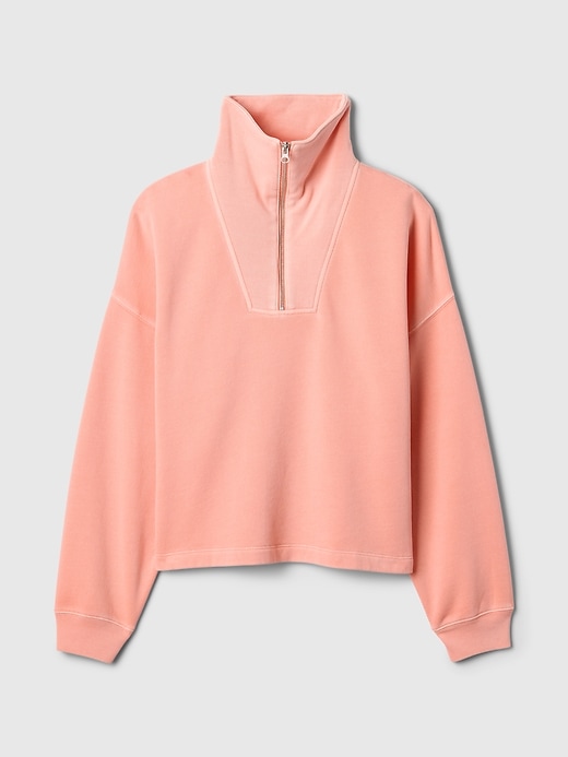 Image number 5 showing, Oversized Quarter-Zip Sweatshirt