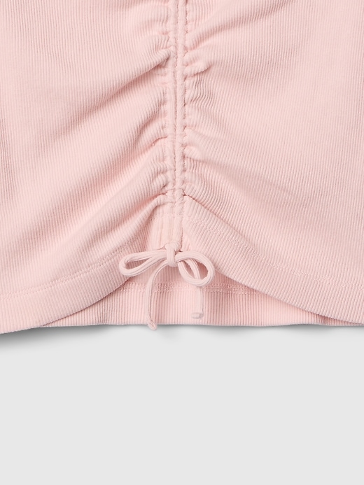Image number 3 showing, Kids Ribbed Ruched V-Neck Top