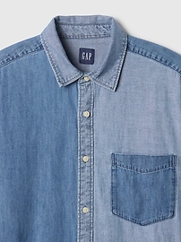 Stripe Denim Big Shirt