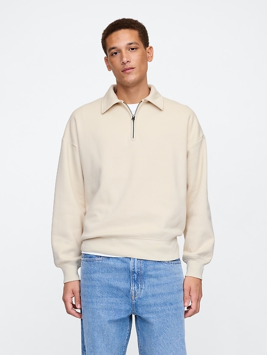 Oversized Vintage Soft Quarter-Zip Sweatshirt | Gap Factory