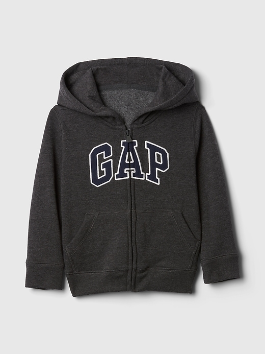 Image number 1 showing, babyGap Relaxed Logo Zip Hoodie