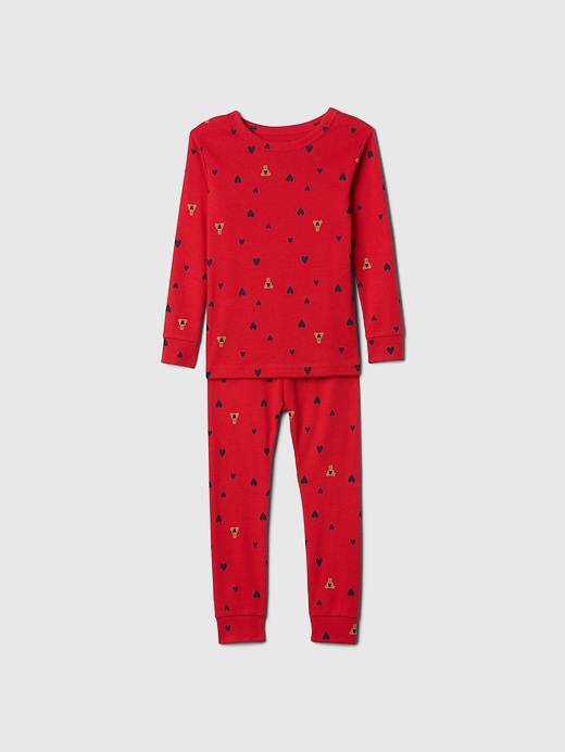 Image number 1 showing, babyGap 100% Organic Cotton V-Day Brannan Bear PJ Set