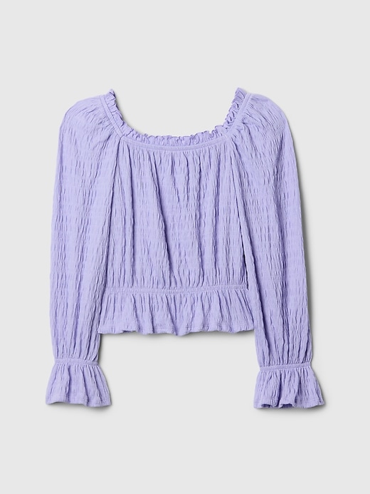 Image number 2 showing, Kids Crinkle Peplum Top