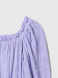 Kids Crinkle Peplum Top