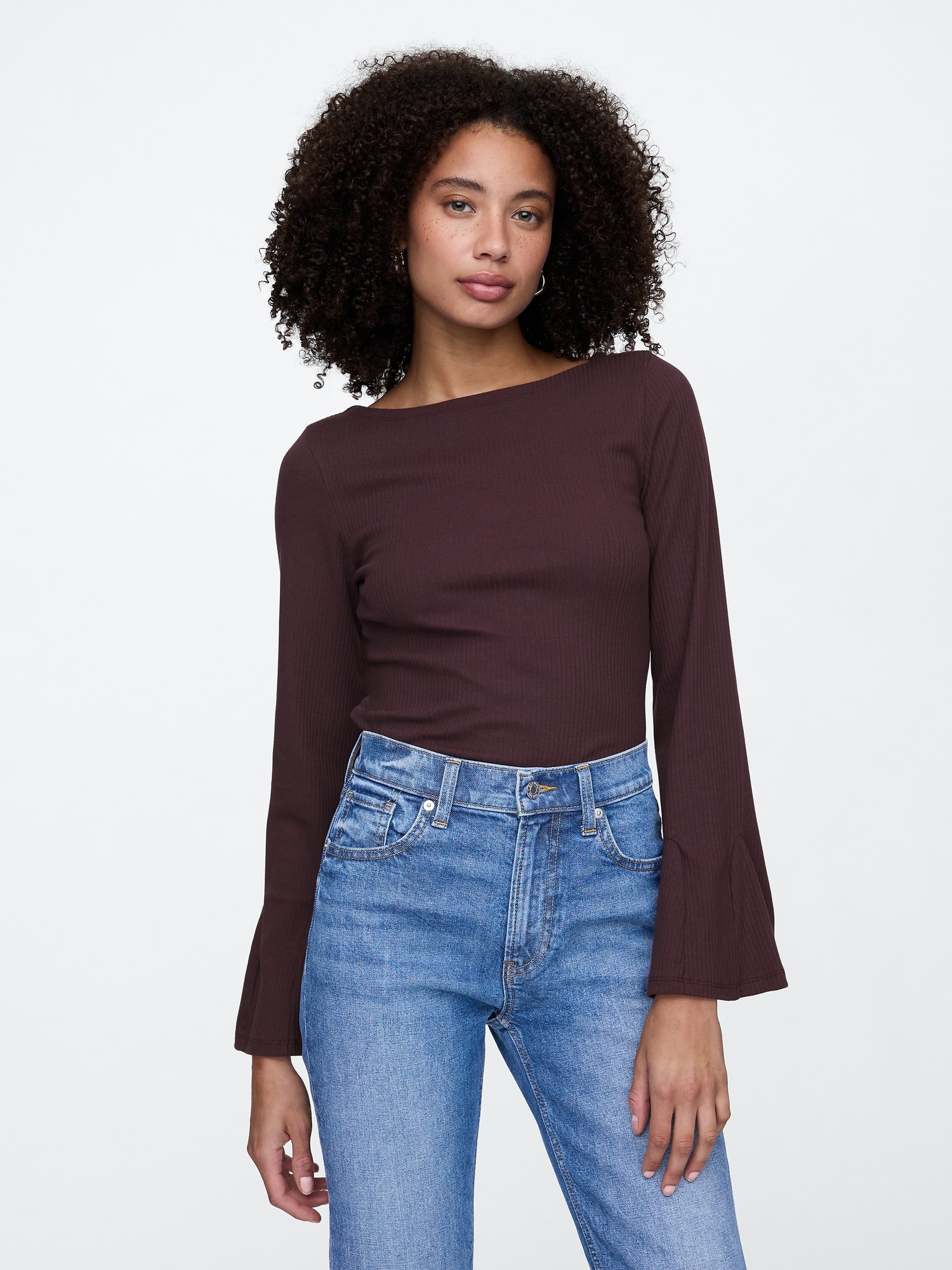 Say What Long Sleeve Sparkly Rhinestone Fringe Top | Dillard's