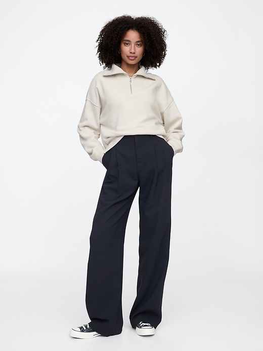 Image number 3 showing, Oversized Quarter-Zip Sweatshirt