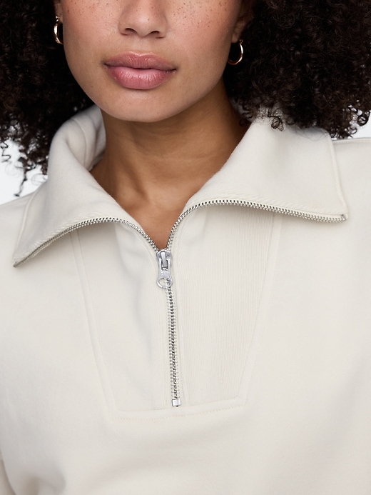Image number 4 showing, Oversized Quarter-Zip Sweatshirt