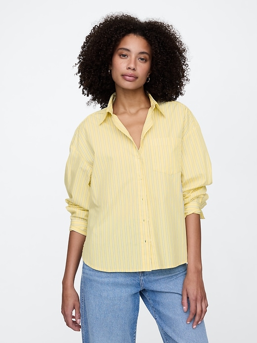 Image number 1 showing, Oversized Shirt in Poplin