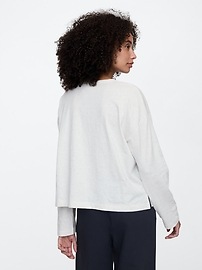 Oversized Stripe Crewneck T-Shirt