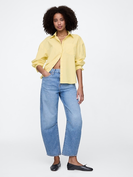 Image number 3 showing, Oversized Shirt in Poplin