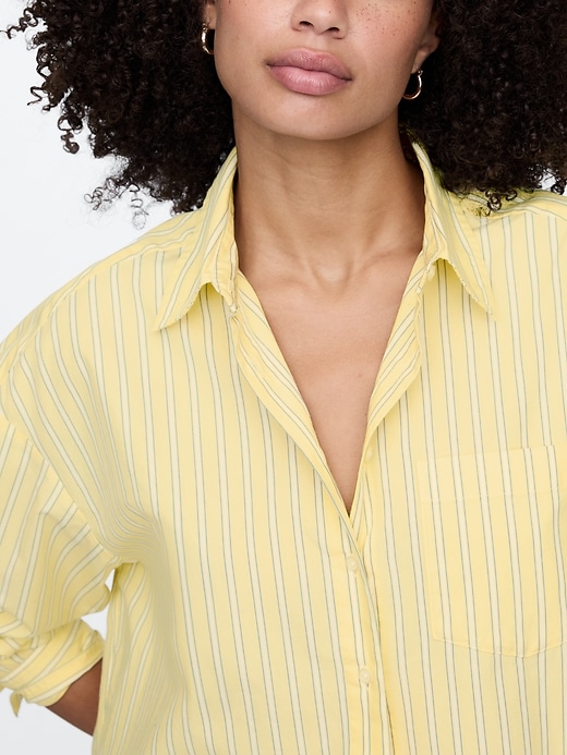 Image number 4 showing, Oversized Shirt in Poplin