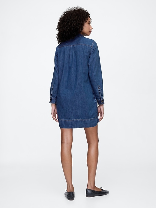 Relaxed Denim Shirtdress | Gap Factory