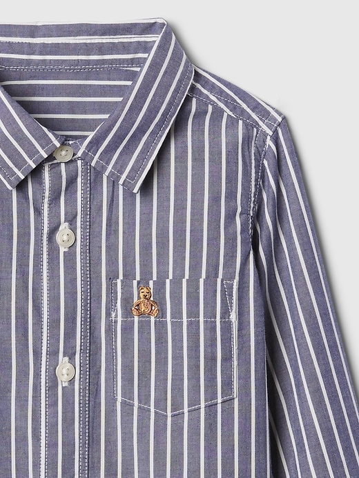 Image number 3 showing, babyGap Stripe Poplin Shirt
