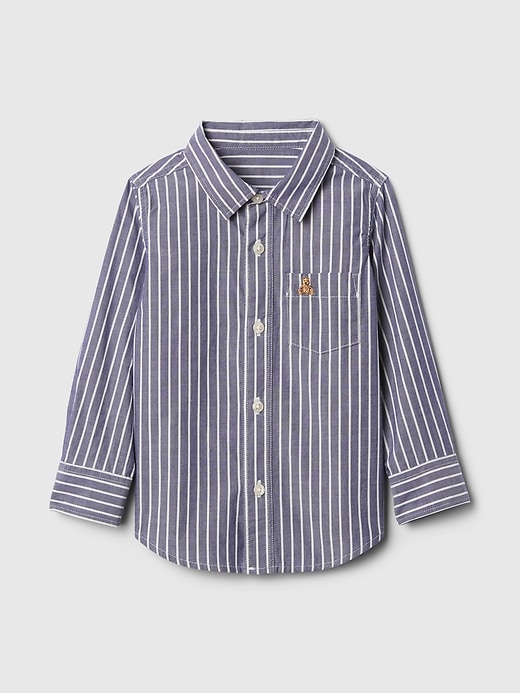 Image number 1 showing, babyGap Stripe Poplin Shirt