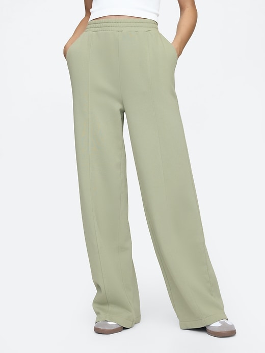 Image number 3 showing, Seamed Wide-Leg Pants